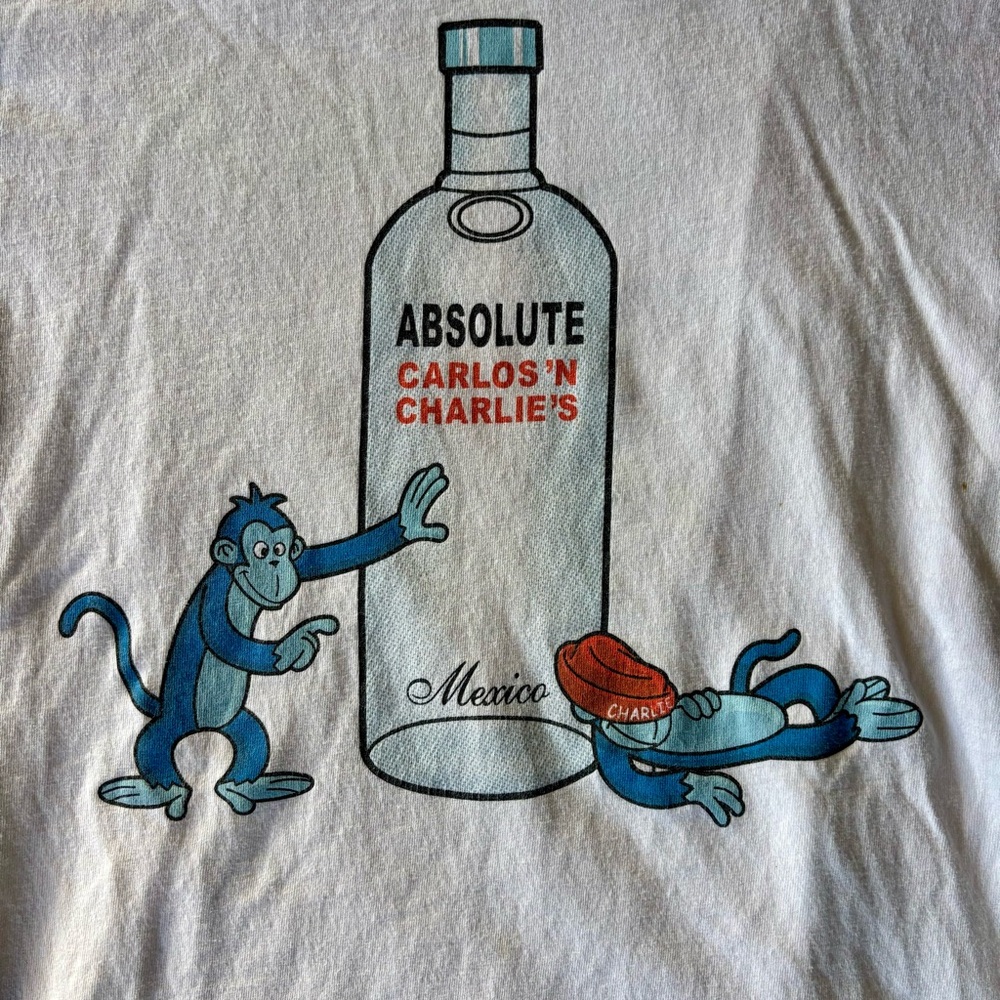 Carlos’ n Charlie’s Vintage 90s Absolute Tee Cozumel Mexico
